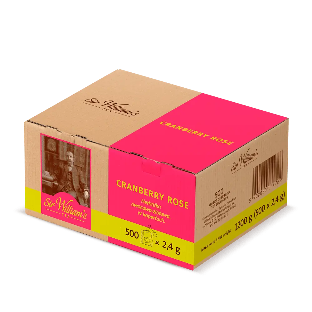 Herbata Sir William's Tea Cranberry Rose 500 szt.