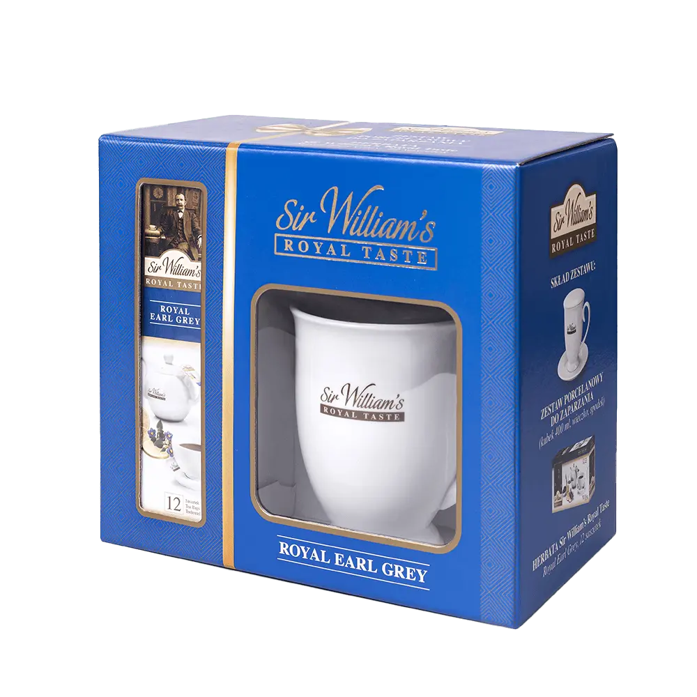Sir William's Royal Earl Grey 12 saszetek + kubek 400 ml - obrazek 2
